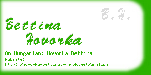 bettina hovorka business card